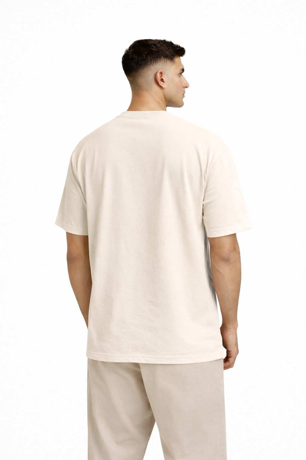 Eighty Nine Graphic Oversized Off-White T-Shirt
