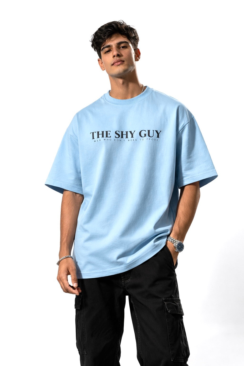 The Shy Guy Graphic Oversized T-Shirt