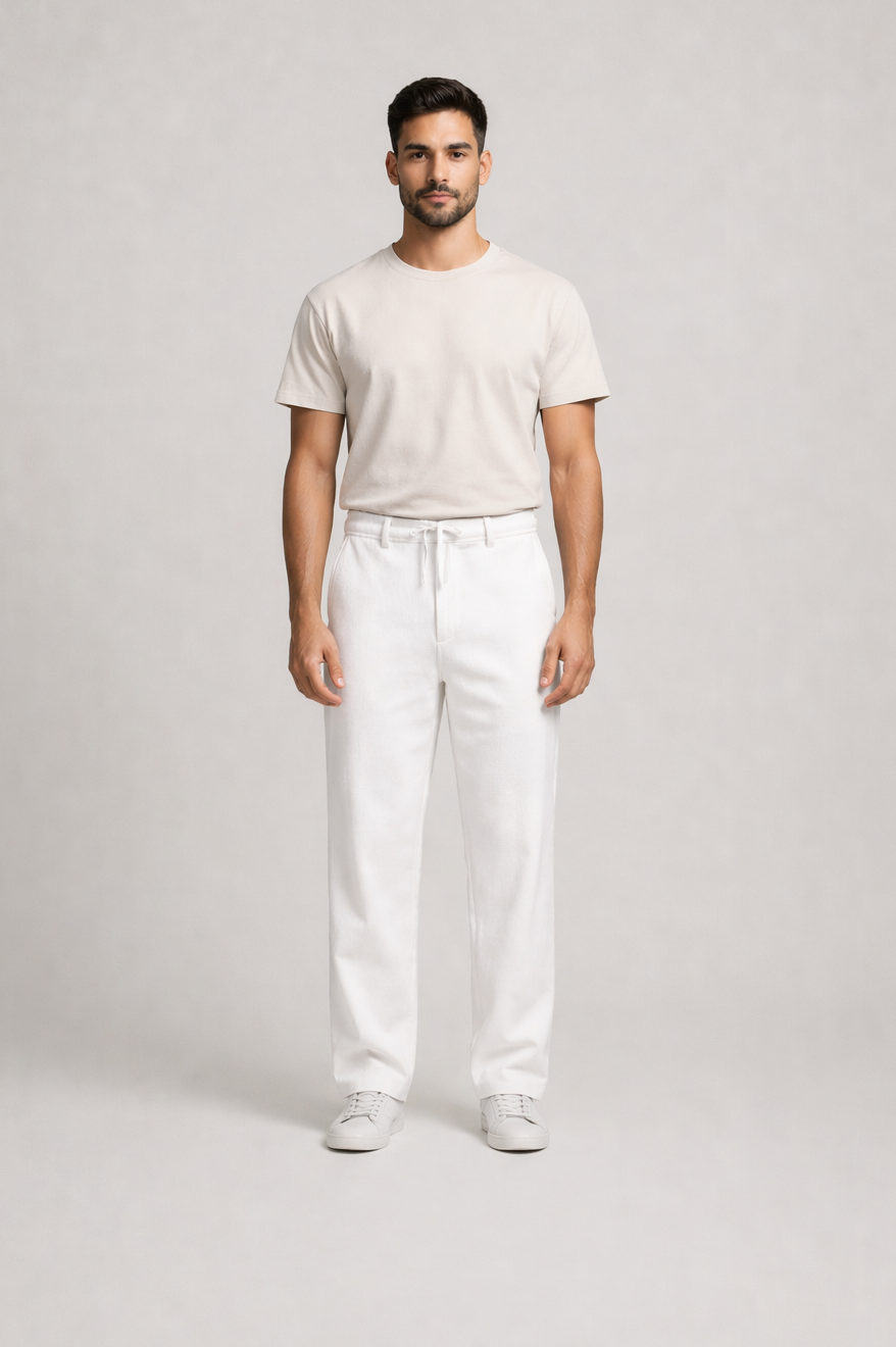 White Relaxed Pants