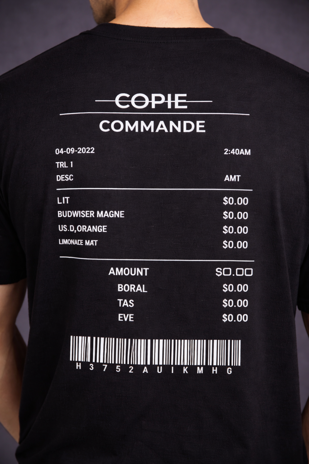 Copied Commande – Back Statement Oversized T-Shirt