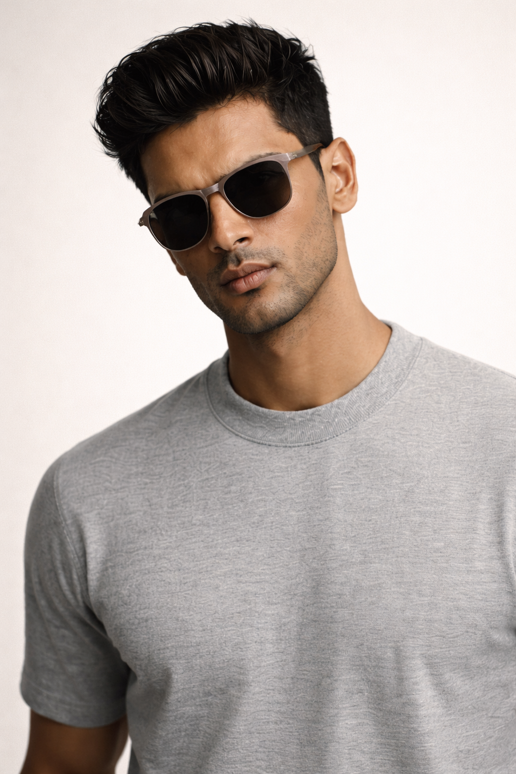 Grey Old-Money Oversized T-Shirt