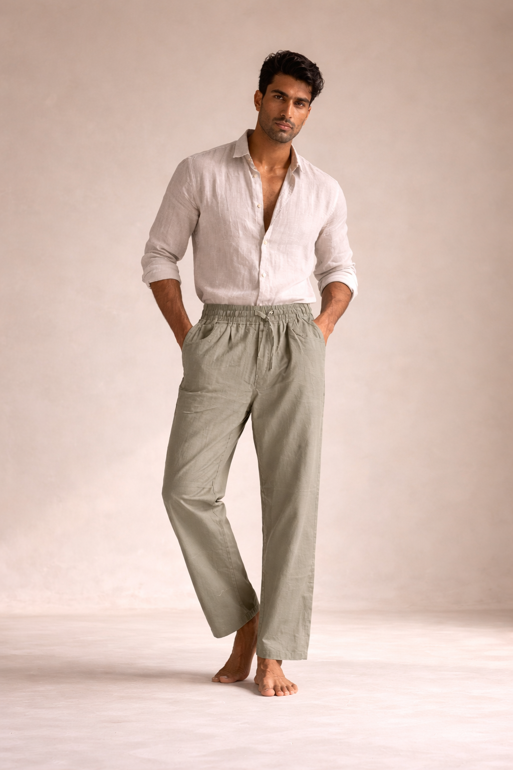 Sage Green linen Pants