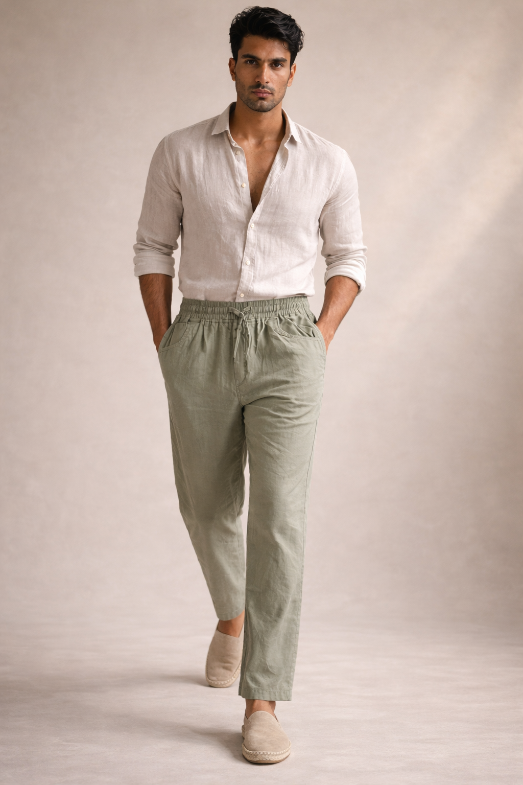 Sage Green linen Pants