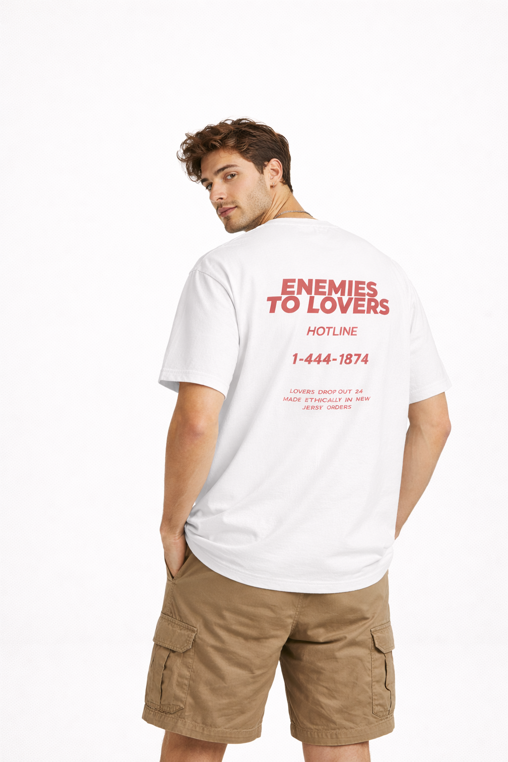 Enemies To Lovers Off White Oversized T-Shirt