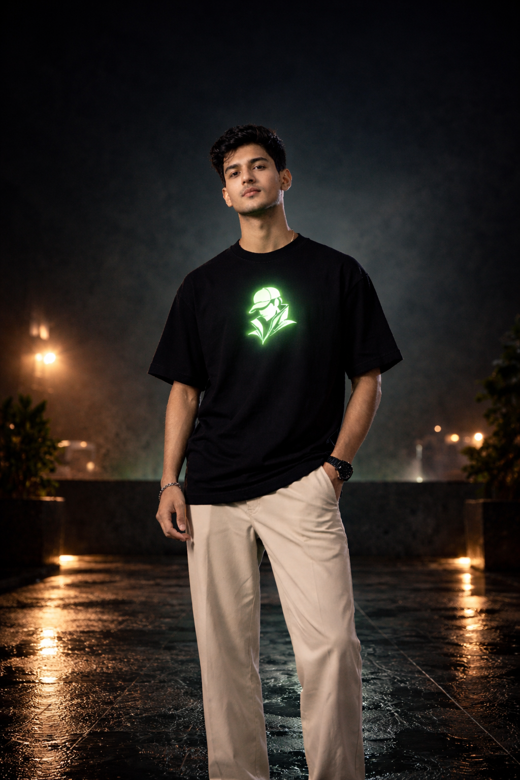 Shy Guy Glow In Dark Oversized T-Shirt