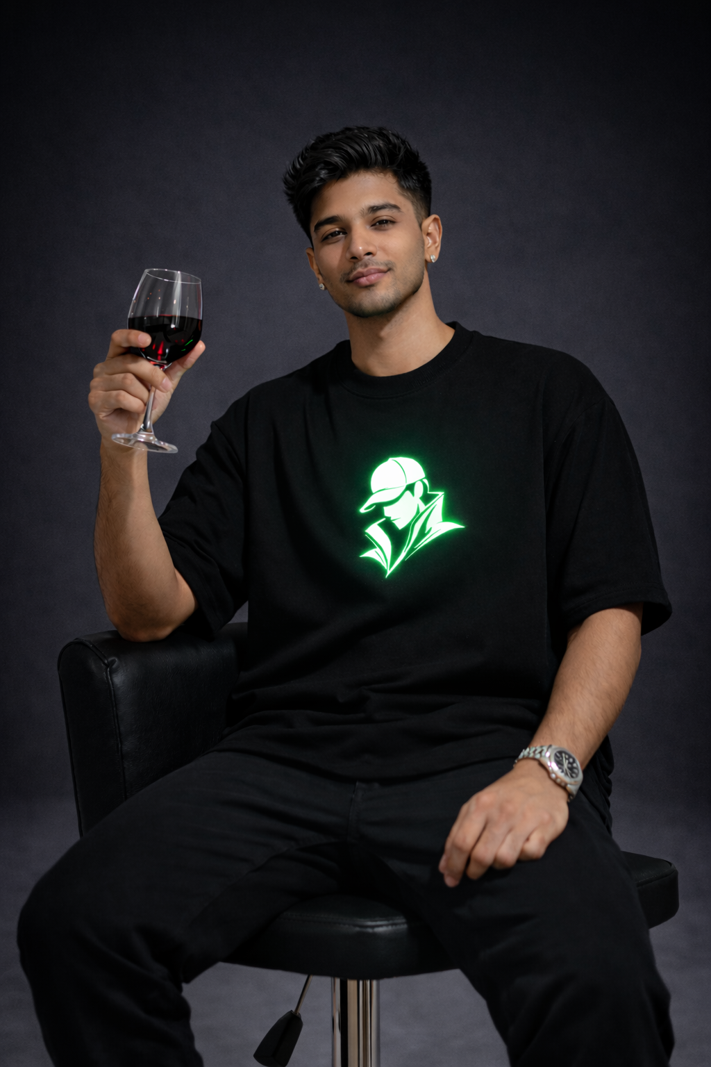 Shy Guy Glow In Dark Oversized T-Shirt