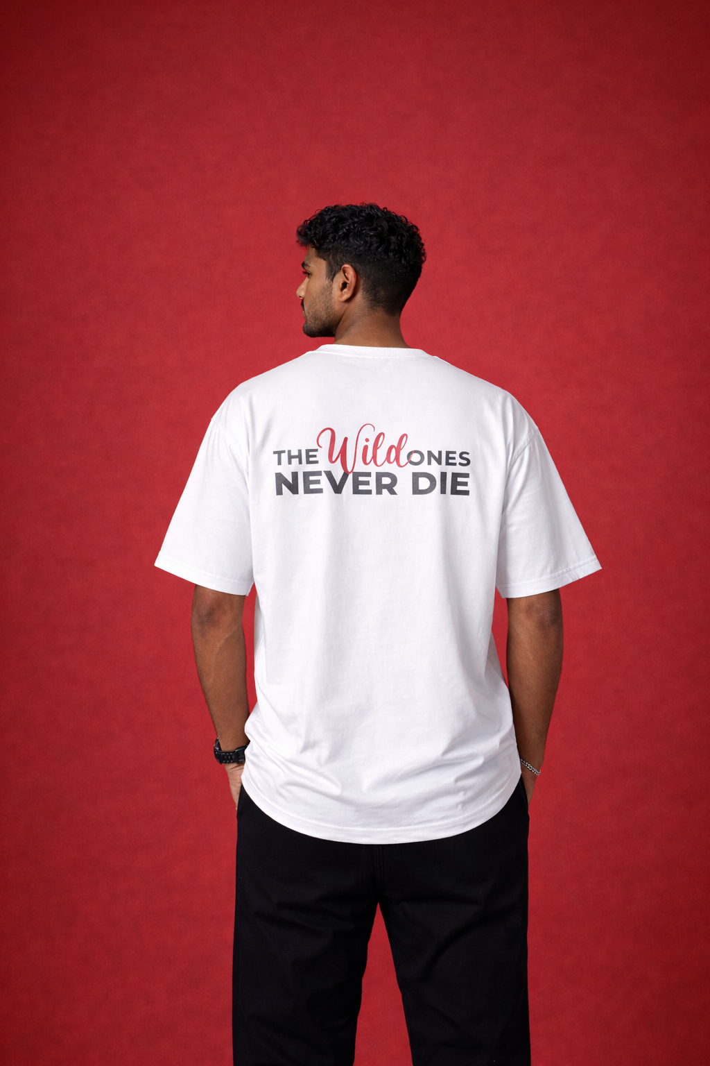 Never Die Graphic Oversized T-Shirt