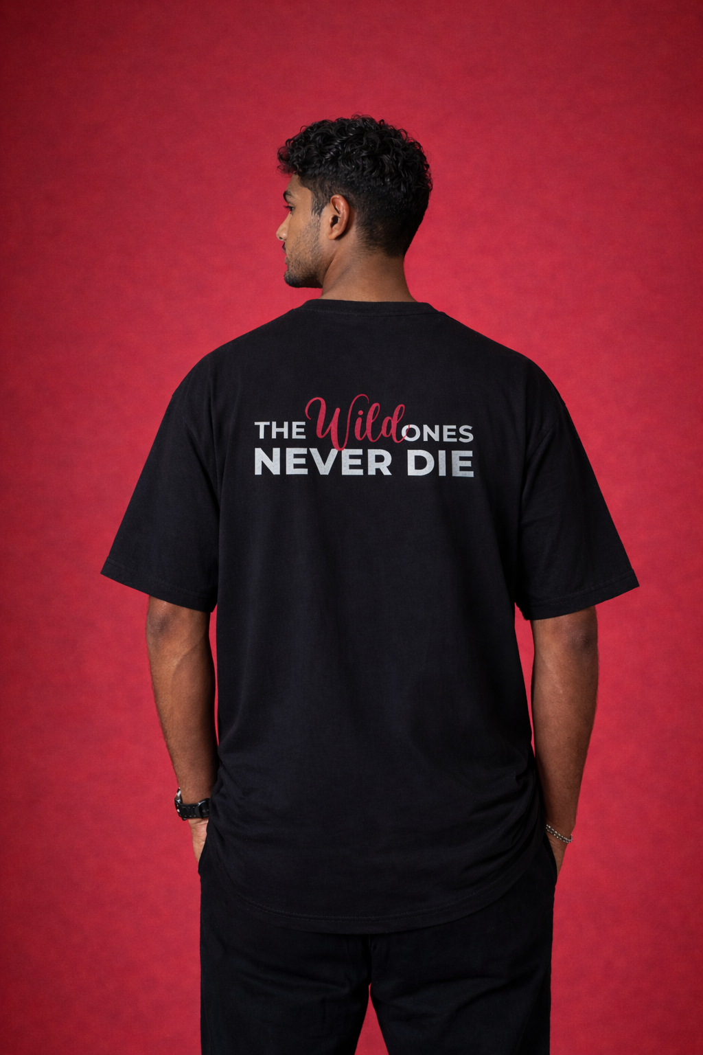 Never Die Graphic Oversized T-Shirt
