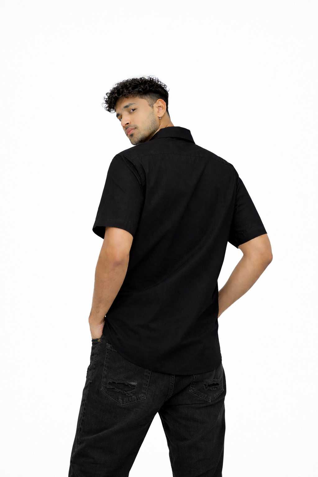 Ultra-Soft Black Relaxed-fit Shirt