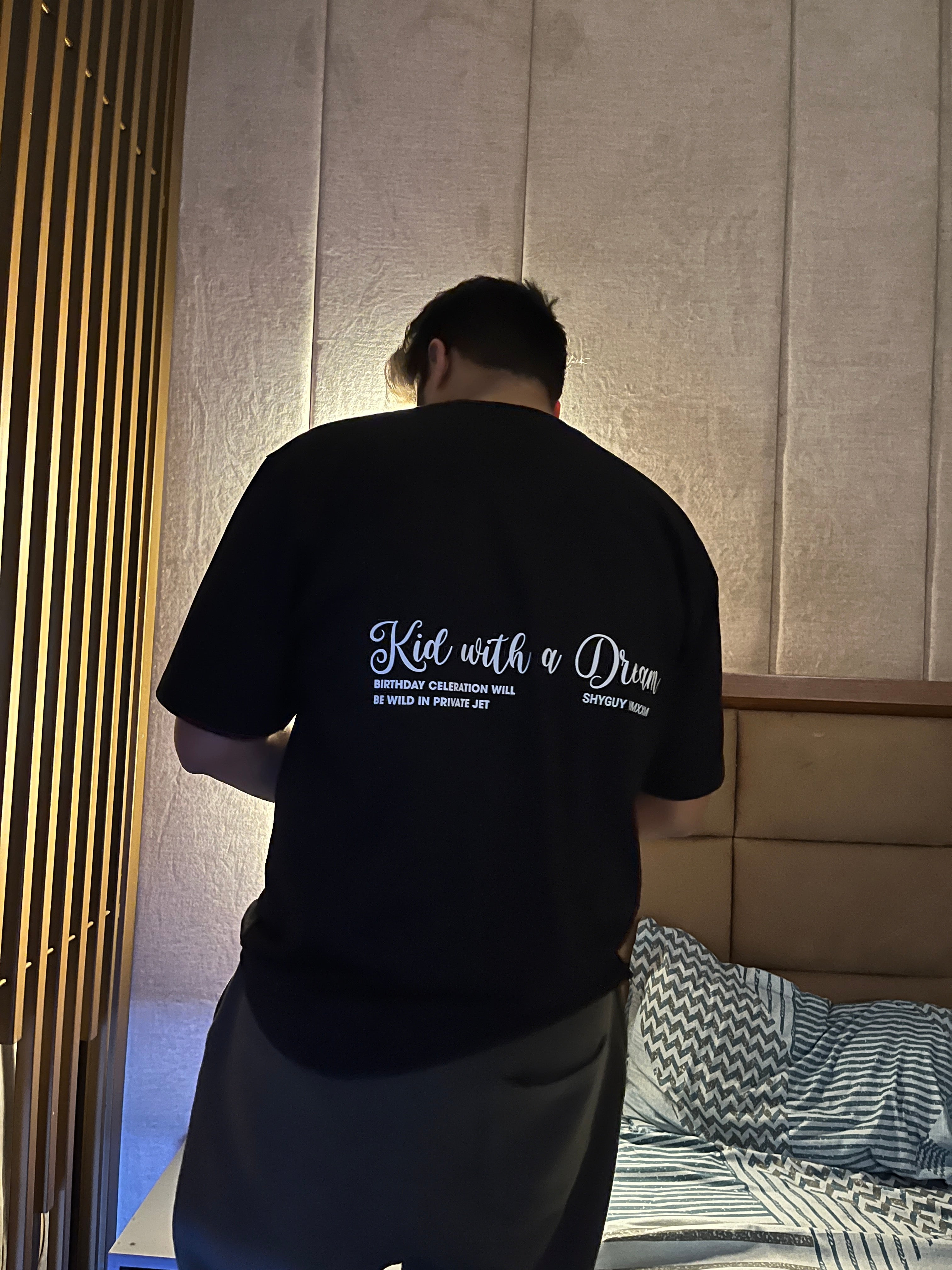 Kid With A Dream Oversized Black T-Shirt