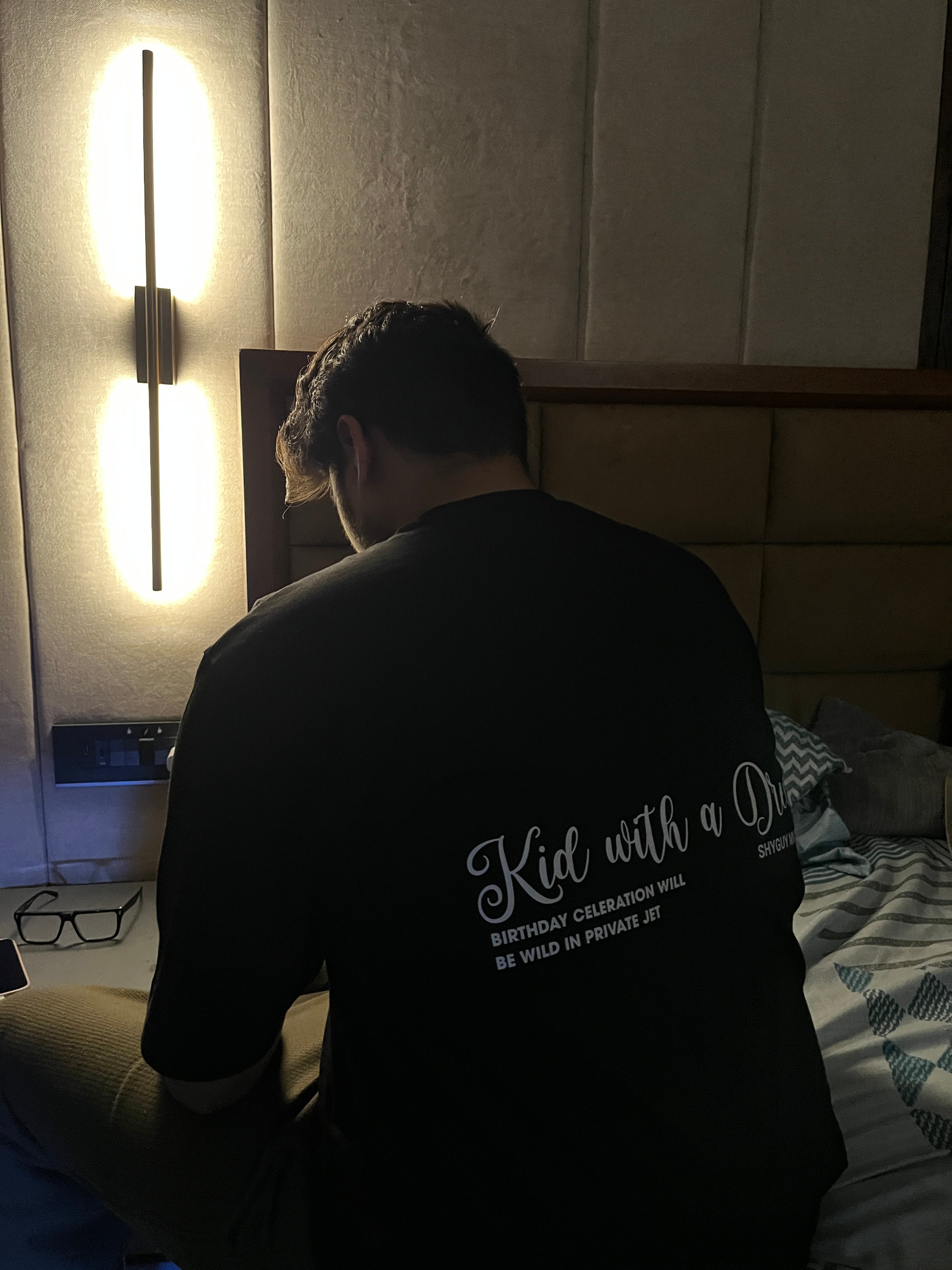 Kid With A Dream Oversized Black T-Shirt