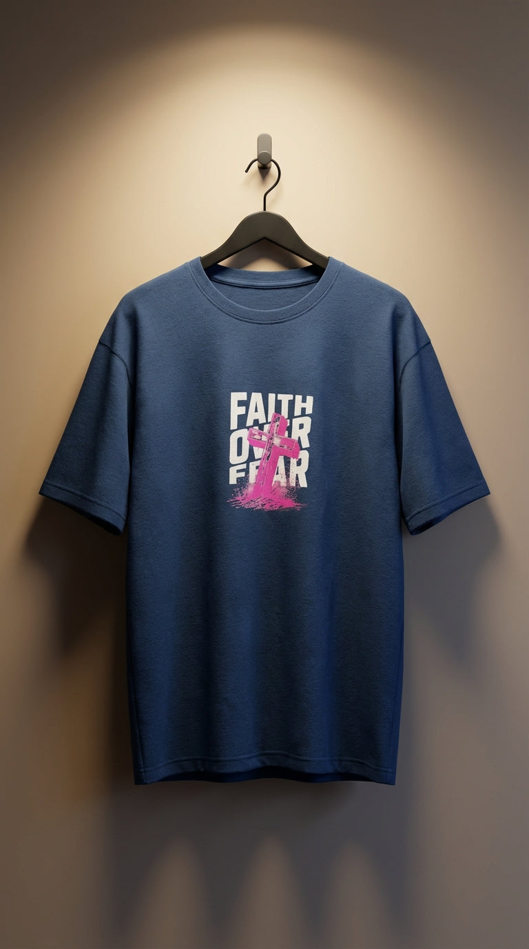 Faith Over Fear Oversized T-Shirt
