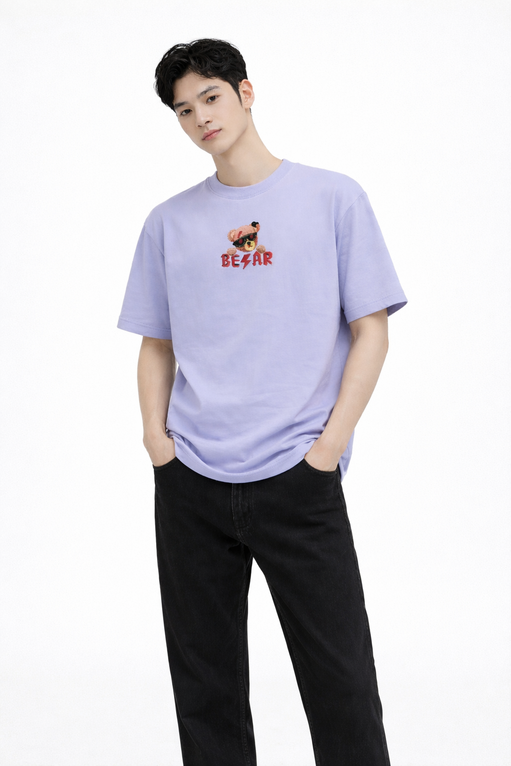 Lazybear Printed Oversized T-Shirt