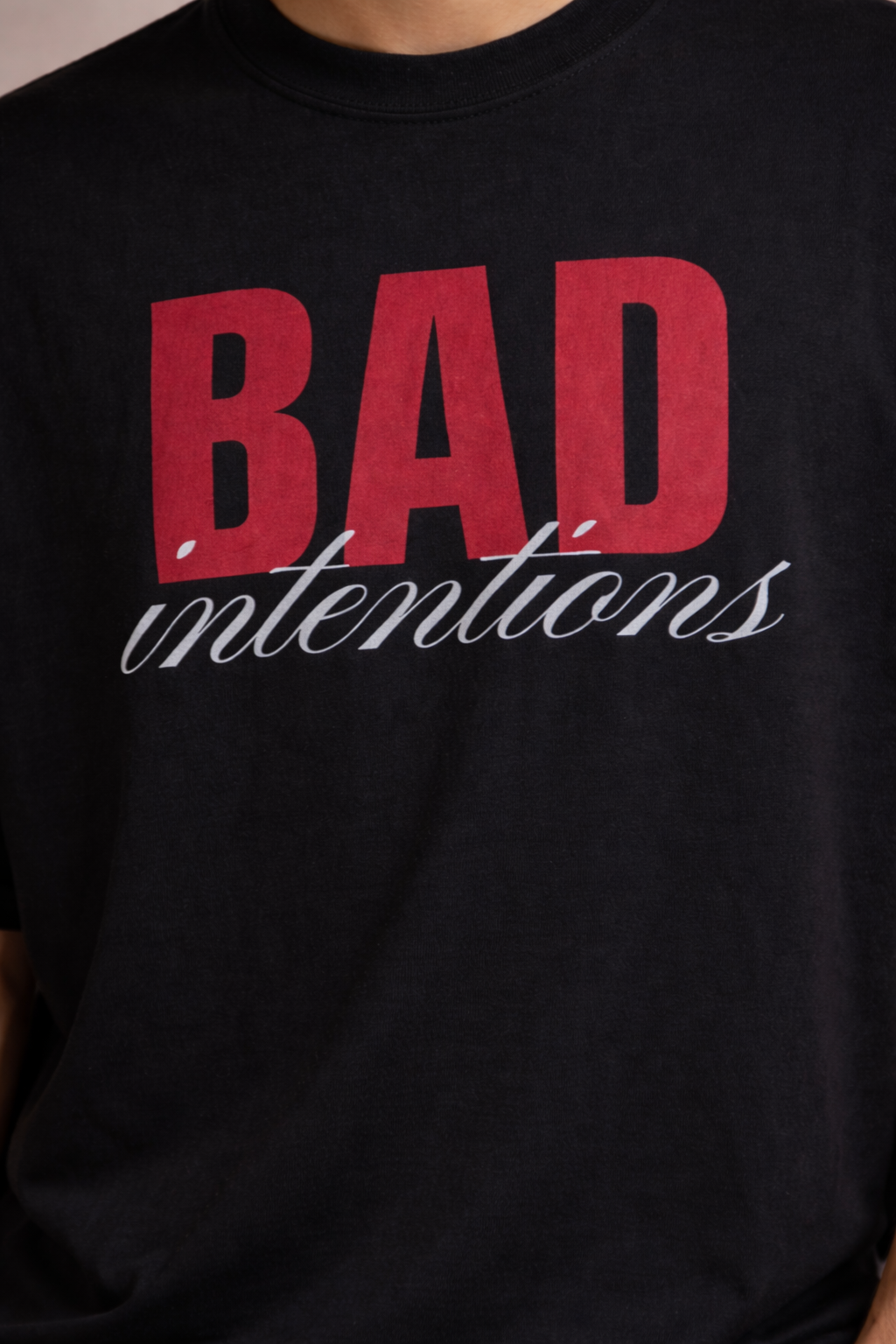 Bad Intentions Graphic Oversized T-Shirt