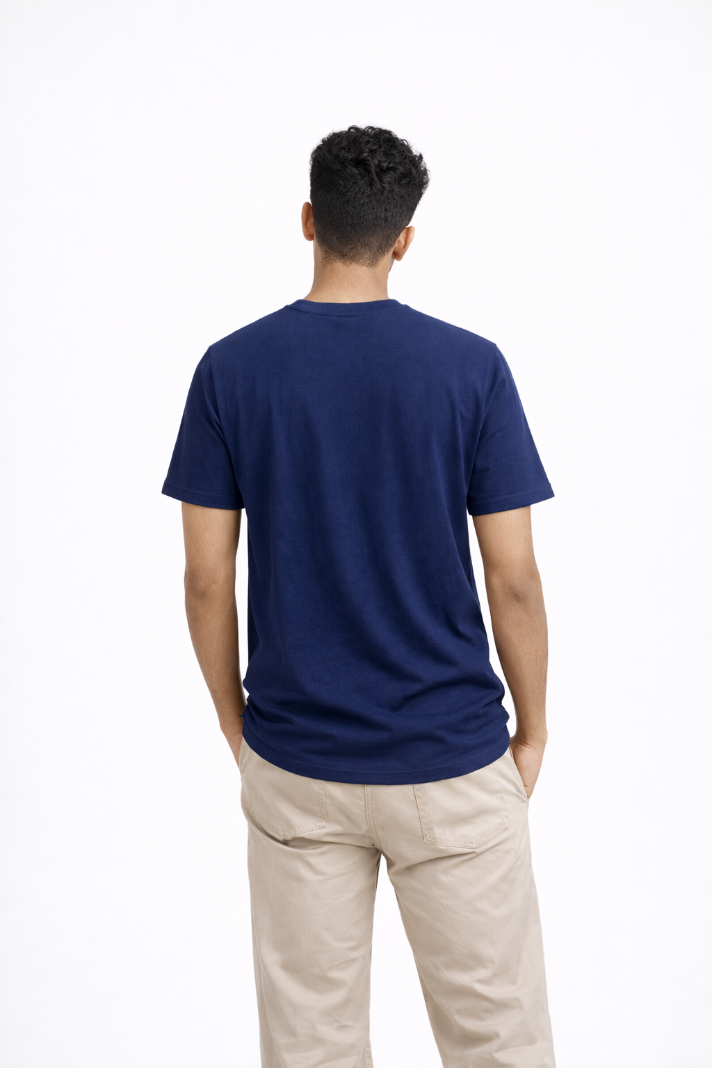 Shy Guy Studio Navy Blue Regular fit T-shirt