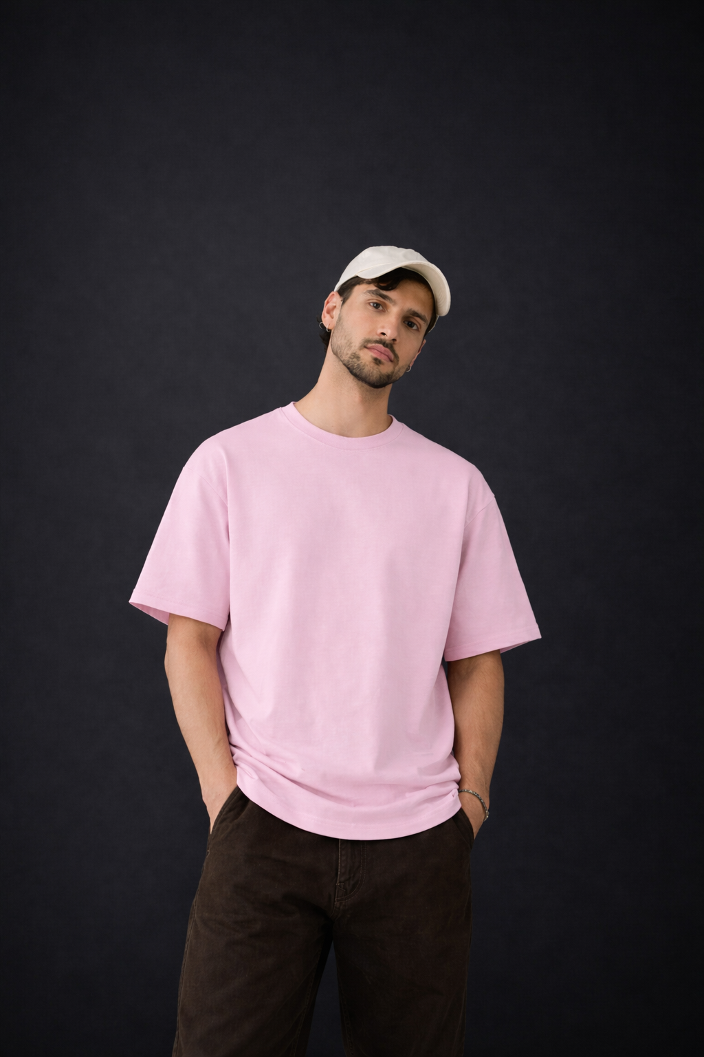 Shy Guy Everyday Baby-Pink Oversized T-shirt