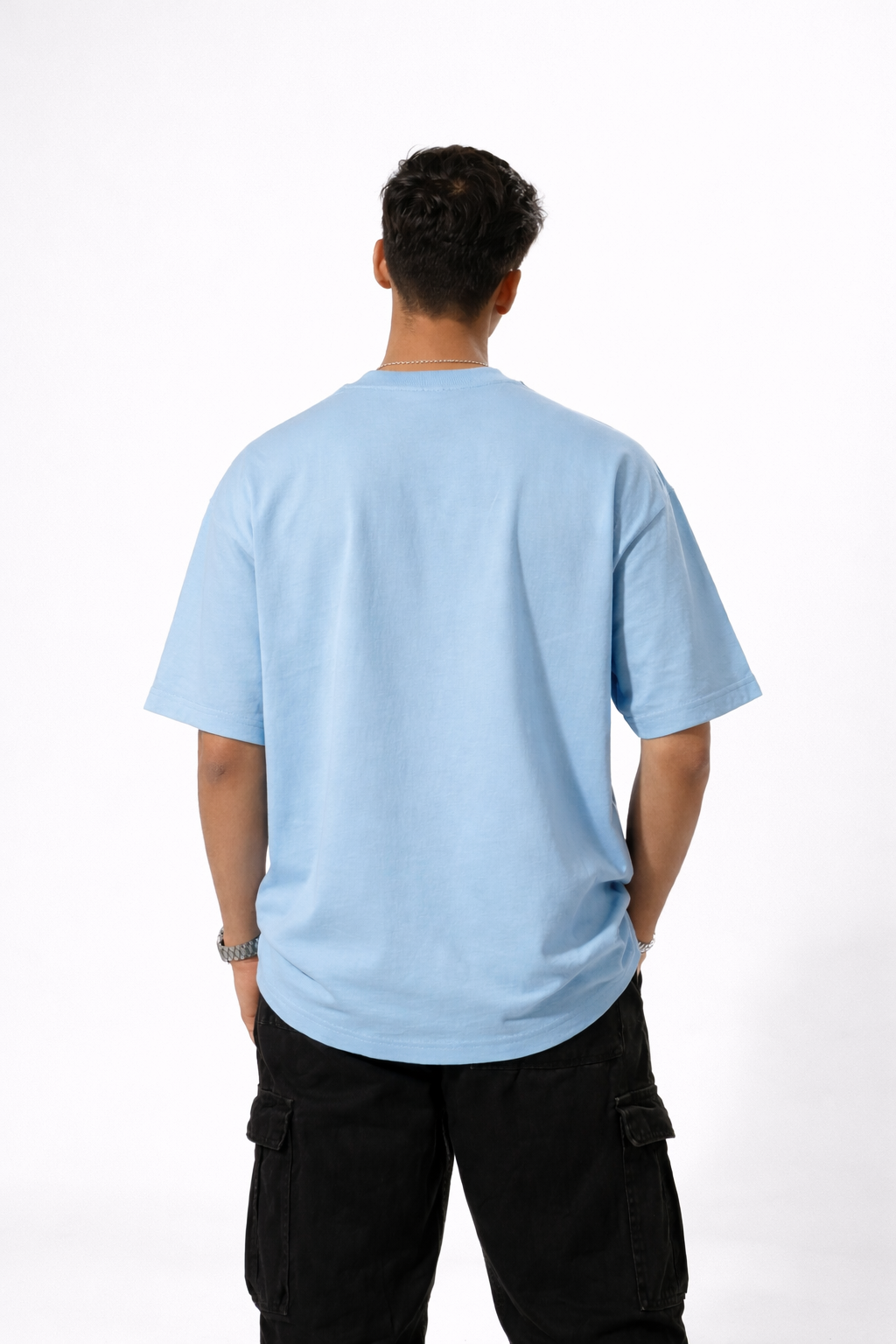 Shy Guy Classic Baby Blue Oversized T-shirt
