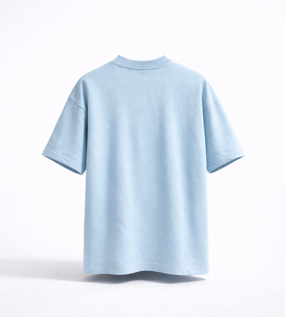 Shy Guy Classic Baby Blue Oversized T-shirt