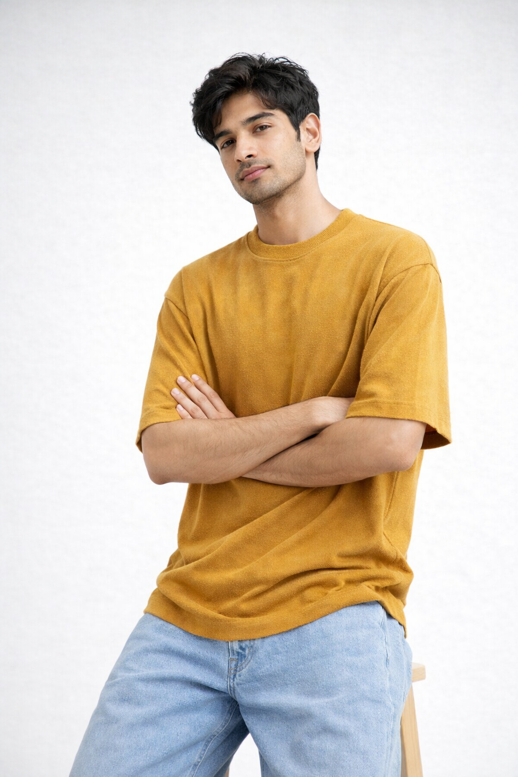 Shy Guy Classic Mustard Yellow Oversized T-shirt