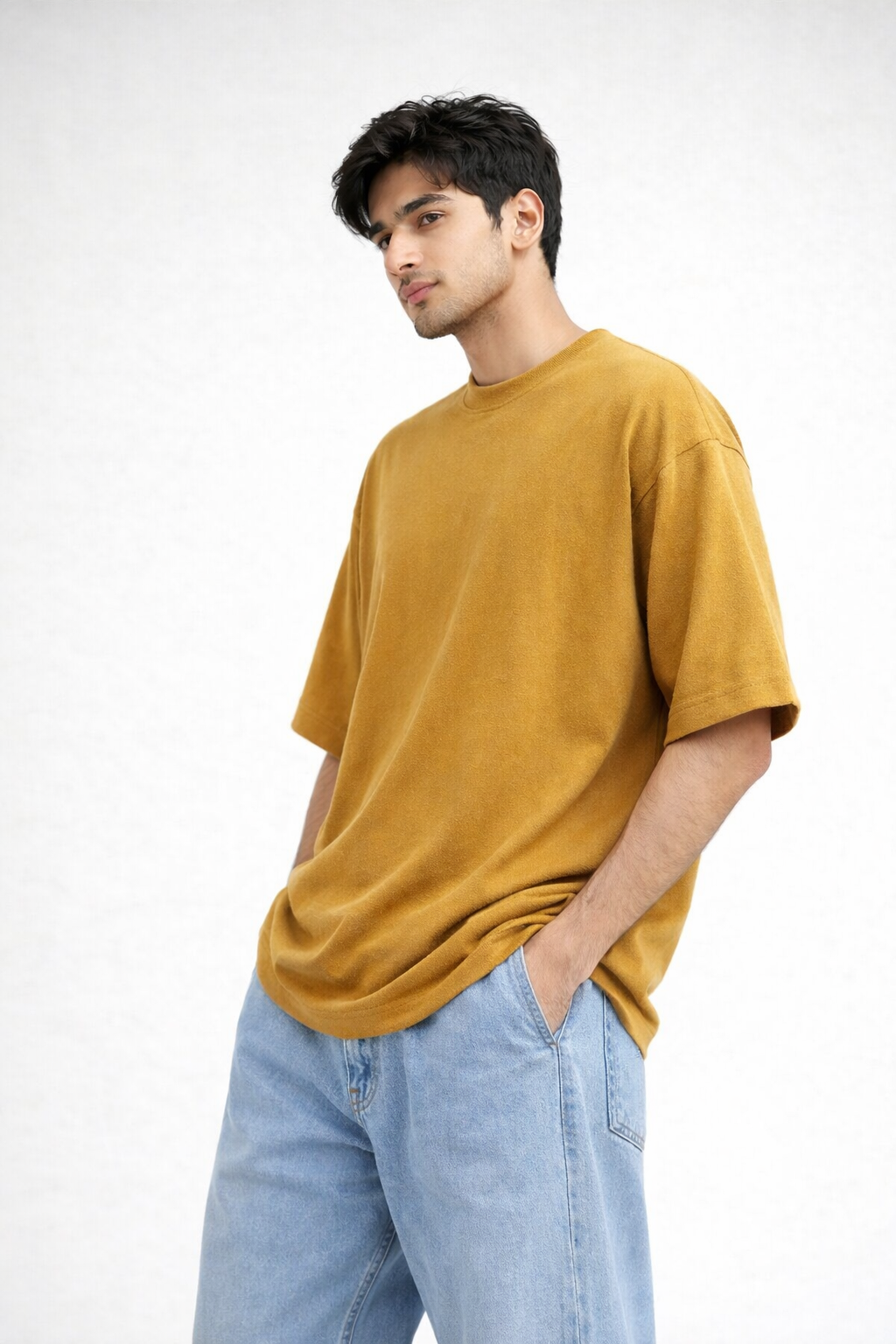 Shy Guy Classic Mustard Yellow Oversized T-shirt