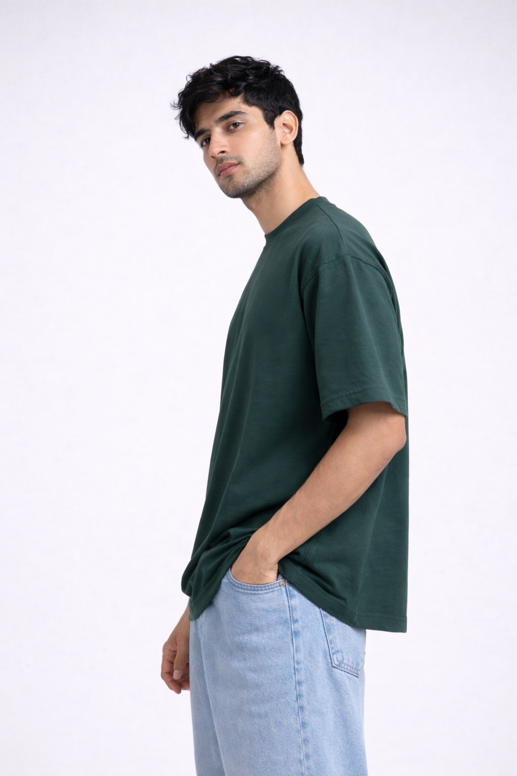 Shy Guy Classic Petrol Blue Oversized T-shirt