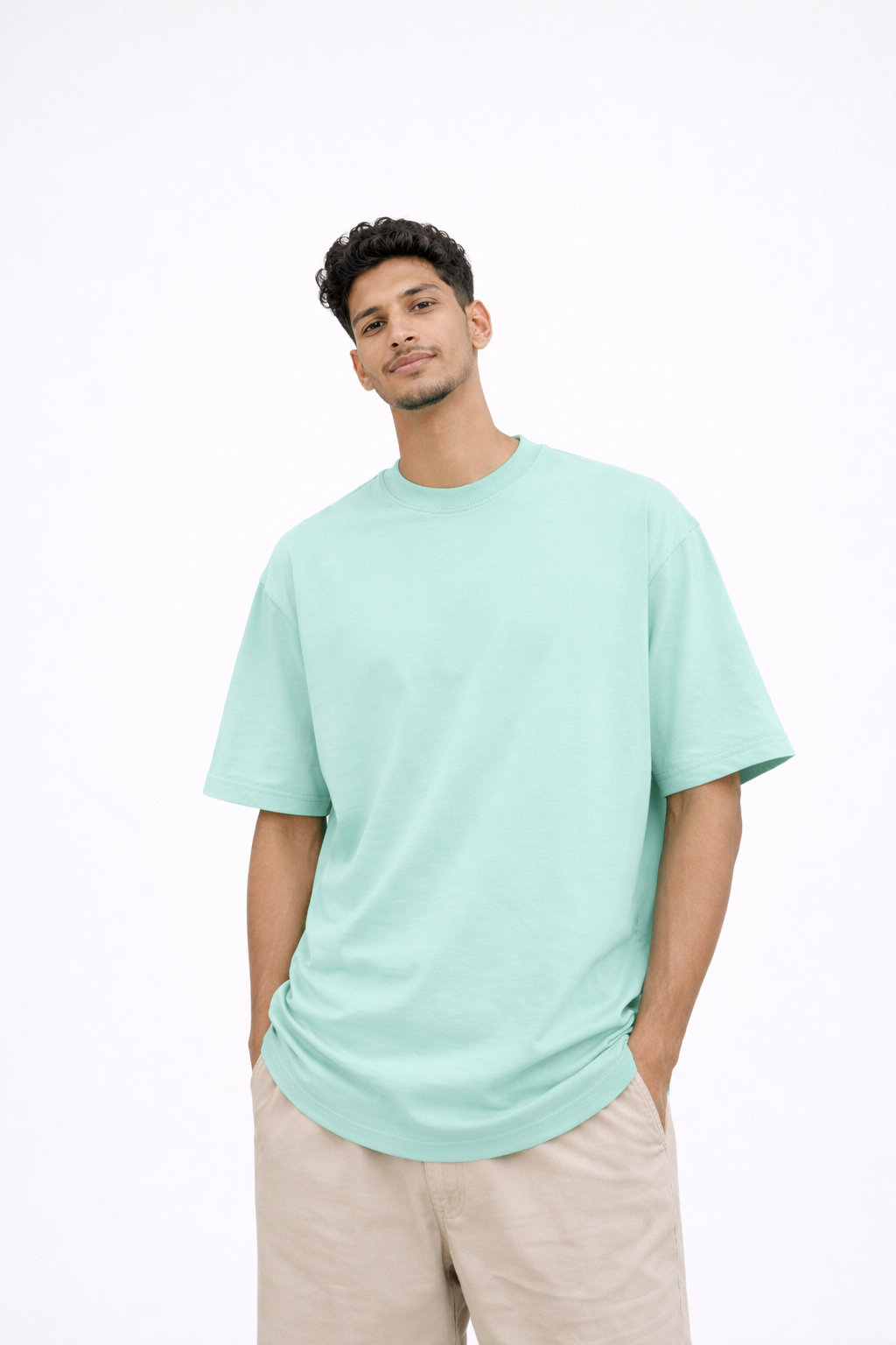 Shy Guy Classic Baby Blue Oversized T-shirt