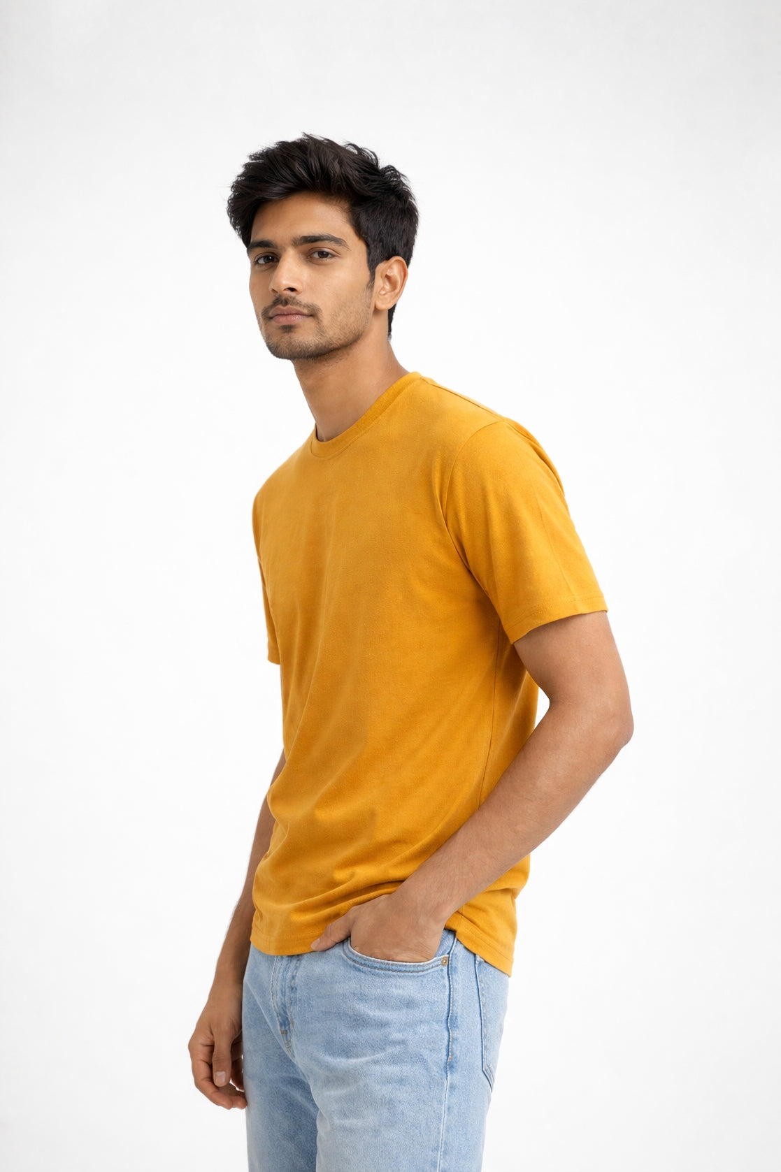 Shy Guy Studio Golden Yellow Regular fit T-shirt