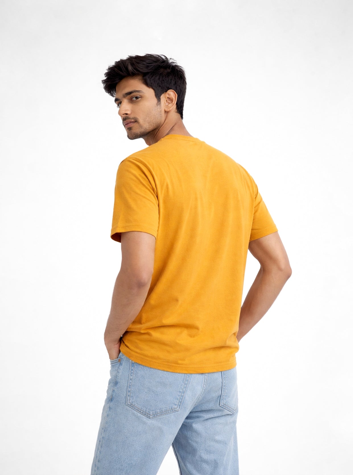 Shy Guy Studio Golden Yellow Regular fit T-shirt